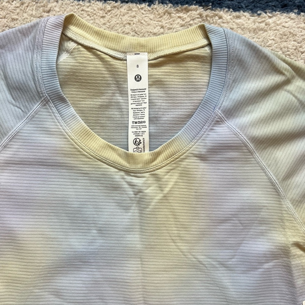 NWT Lululemon Swiftly Tech Short Sleeve Size 8 - Picture 3 of 4